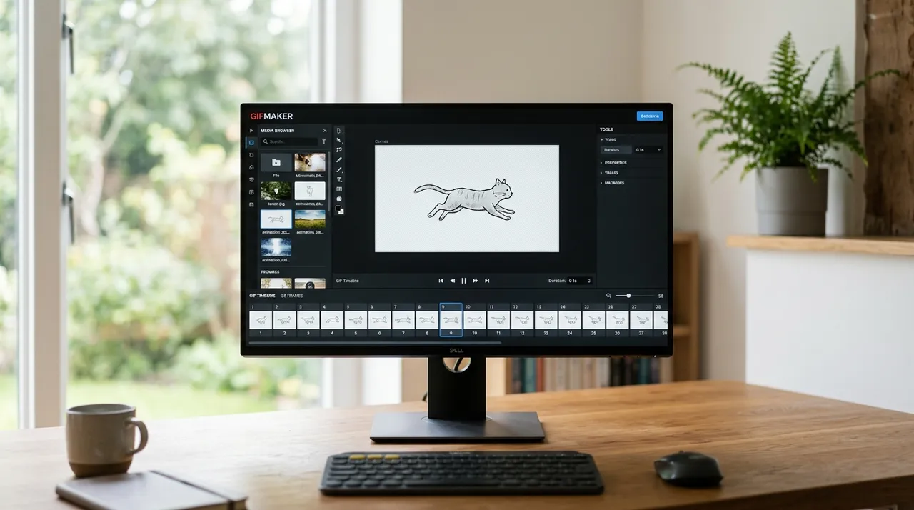 Création d'un GIF avec un outil en ligne gratuit