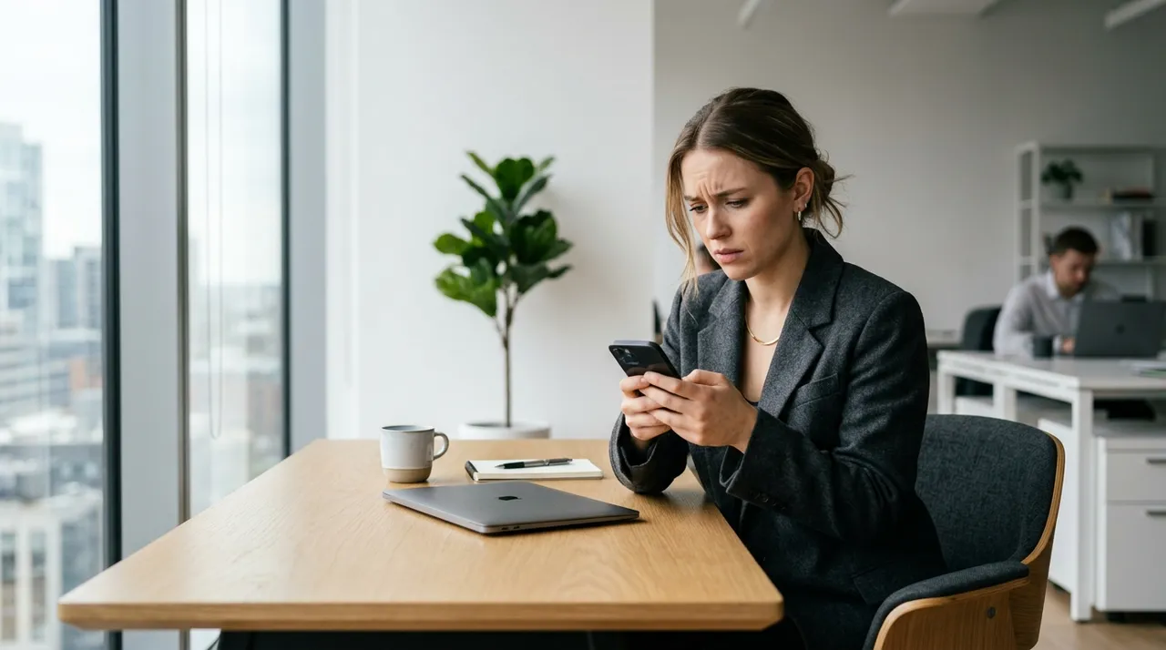 Femme vérifiant la protection de ses données personnelles en ligne