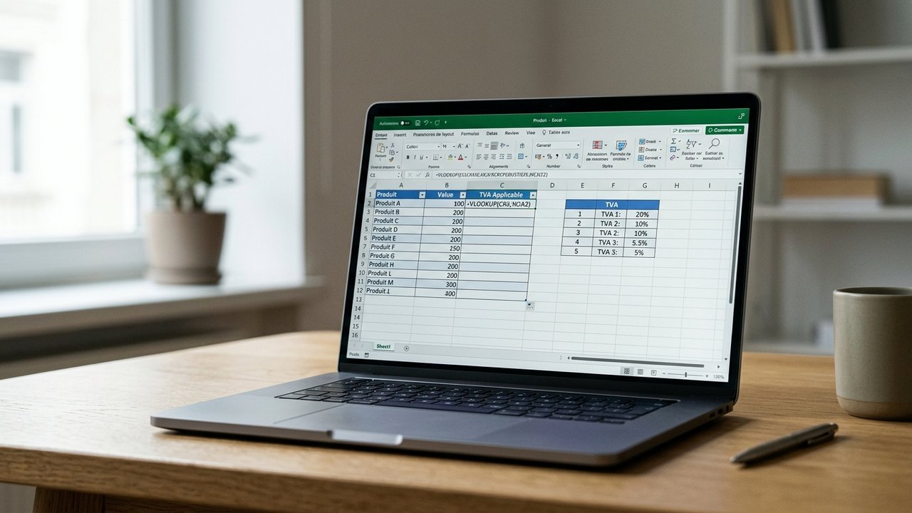 Gestion de plusieurs taux de TVA dans Excel avec RECHERCHEV