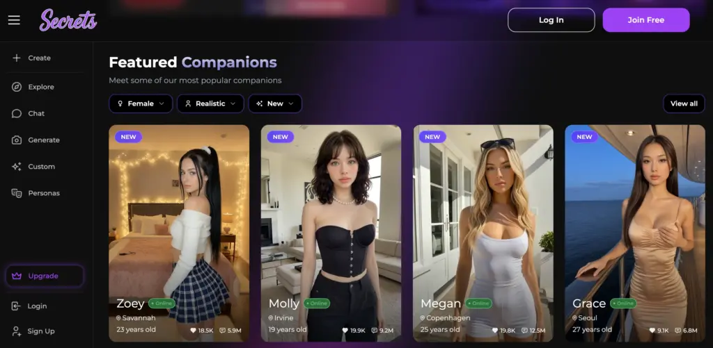 Plateforme en ligne Secrets AI
