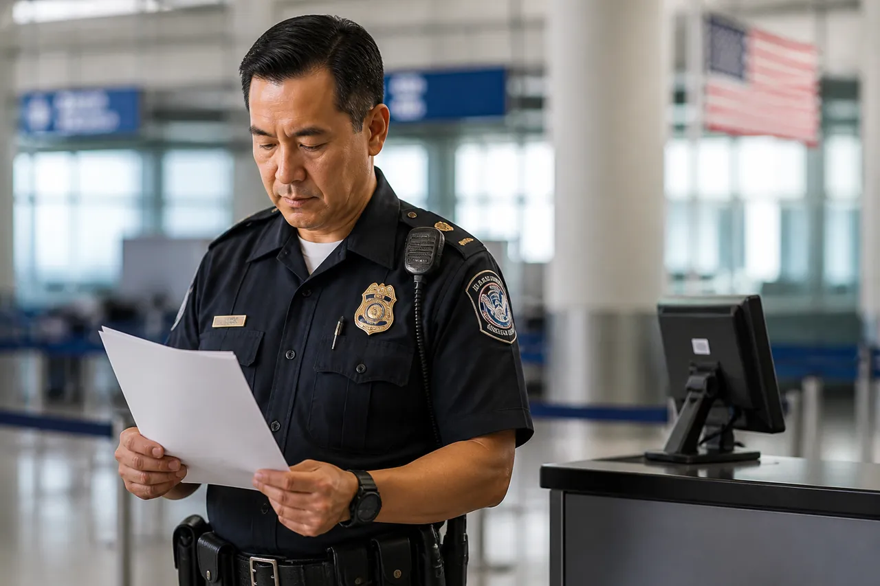 Affectation d'un agent des douanes à l'aéroport