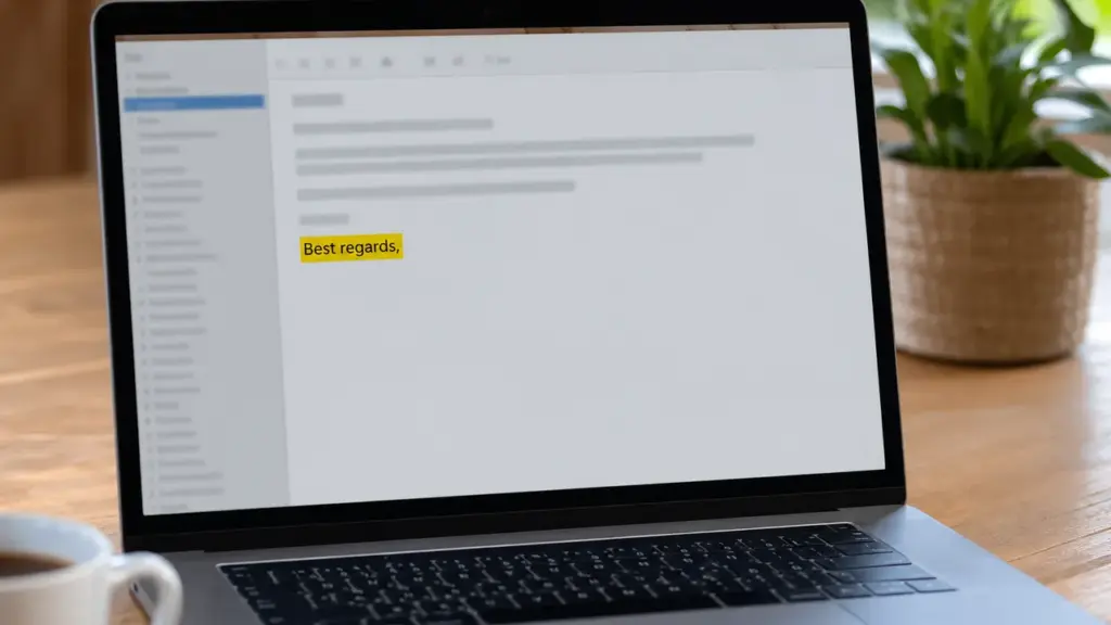 Formule de fin de mail avec bonne réception