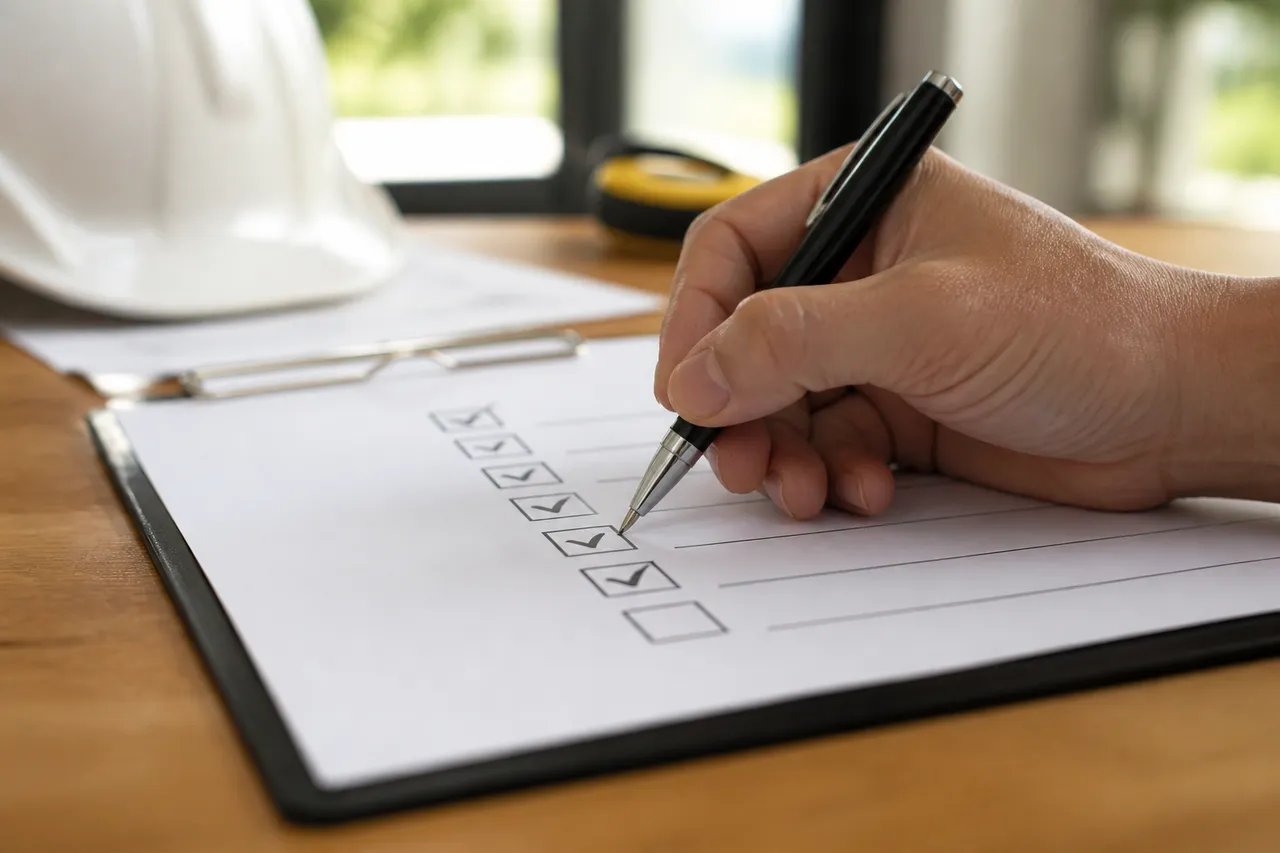 Innovation responsable : checklist projet cochée à la main